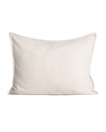 Beige textured muslin pillowcase with piped edging