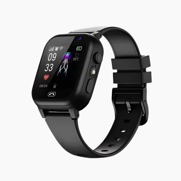 Children’s GPS smartwatch with touchscreen display and buckle strap