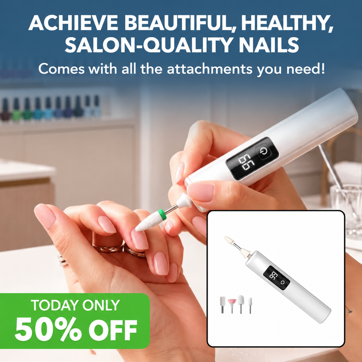 Rechargeable Electric Nail Trimmer, Hand And Foot Care