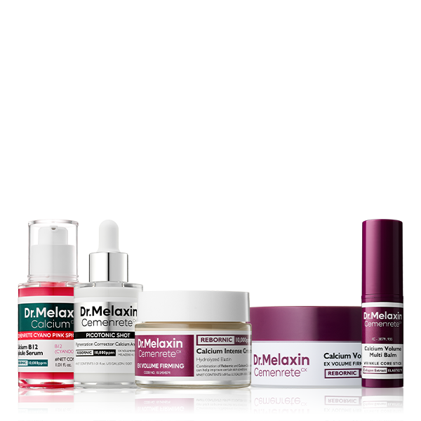 Dr.Melaxin collagen skincare set with creams, serum and balm products