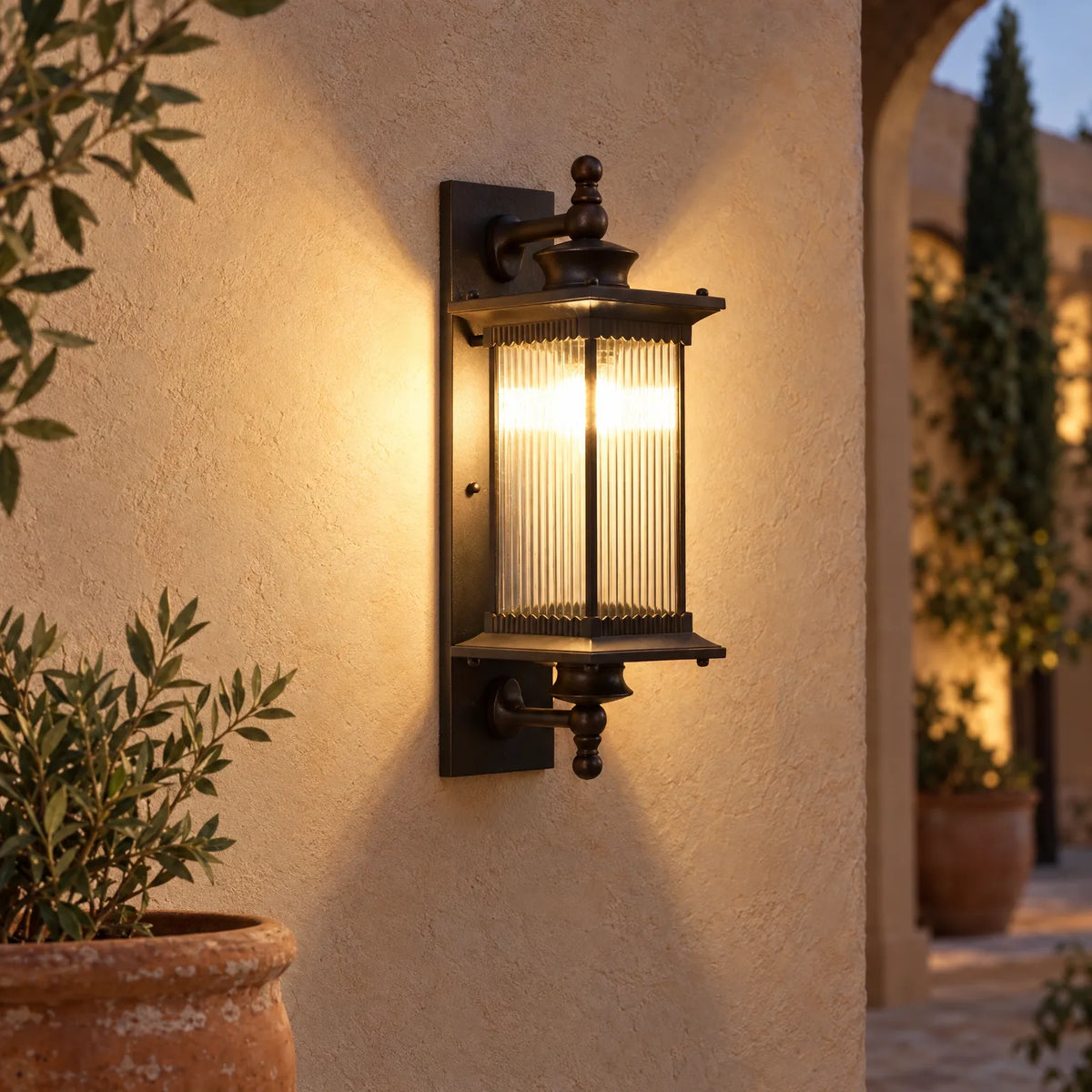 Gleamark - Traditional Outdoor Sconce Illuminating Porches