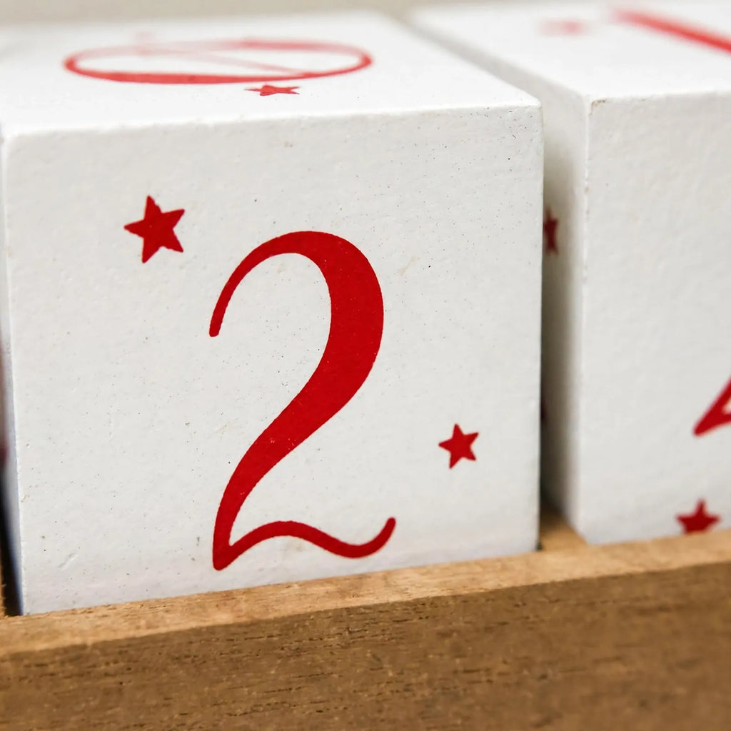 Glenwick - Tabletop Christmas Countdown Calendar Counting Down The Days To Christmas