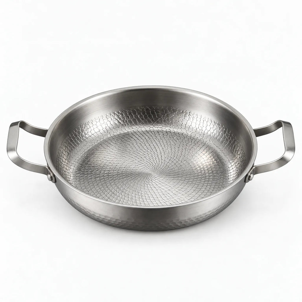 Hanvola - Frying Pan With Two Handles Searing Meat And Frying Eggs On The Hob