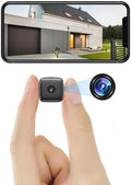 Compact black Wi-Fi security camera with front-facing lens