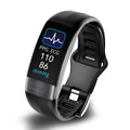 Wrist blood pressure monitor with ECG display and adjustable strap
