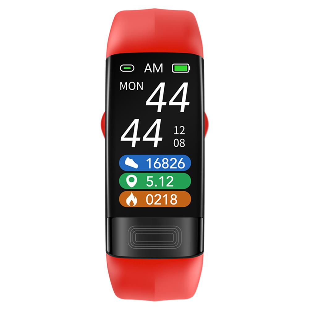 Wrist blood pressure monitor with ECG display and adjustable strap