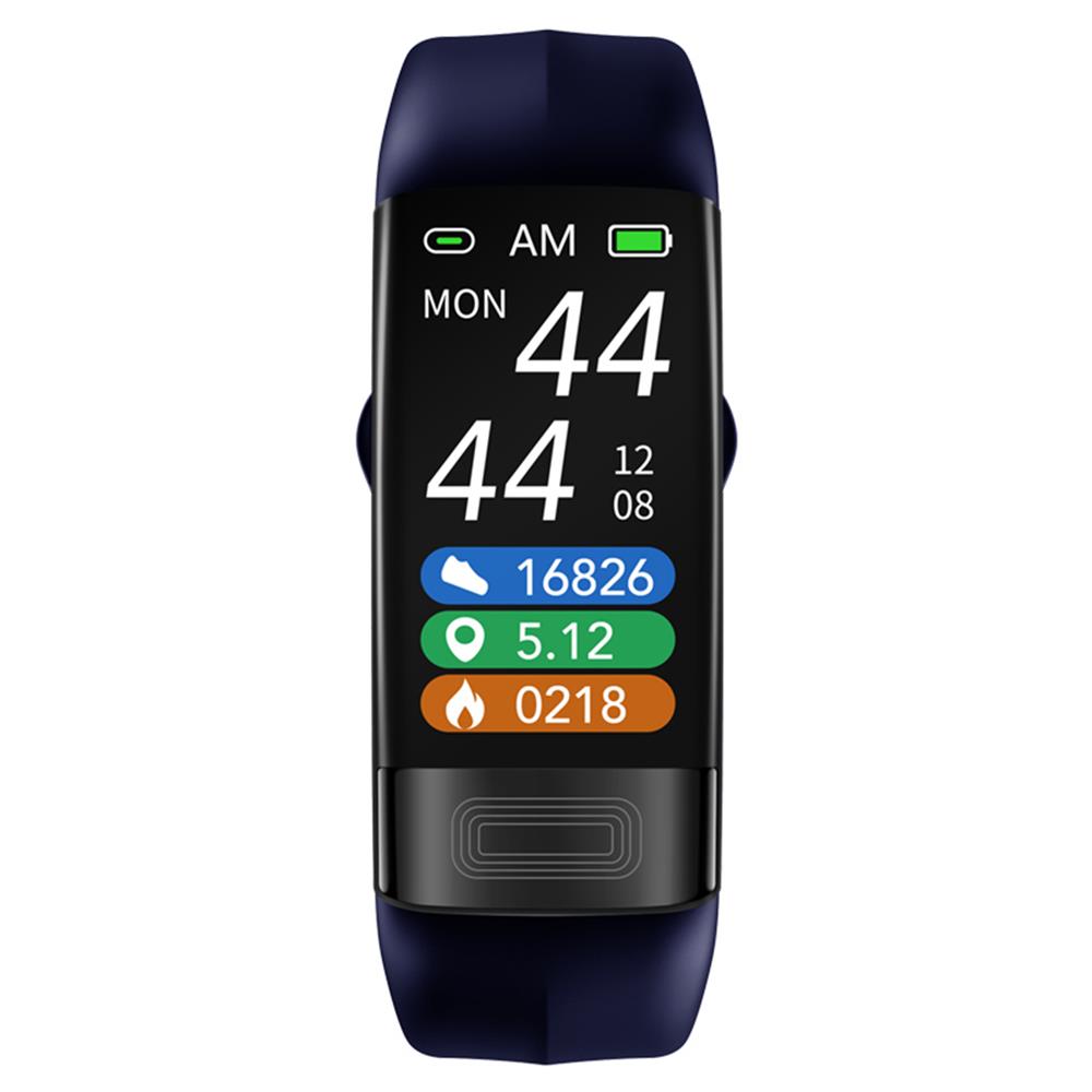 Wrist blood pressure monitor with ECG display and adjustable strap