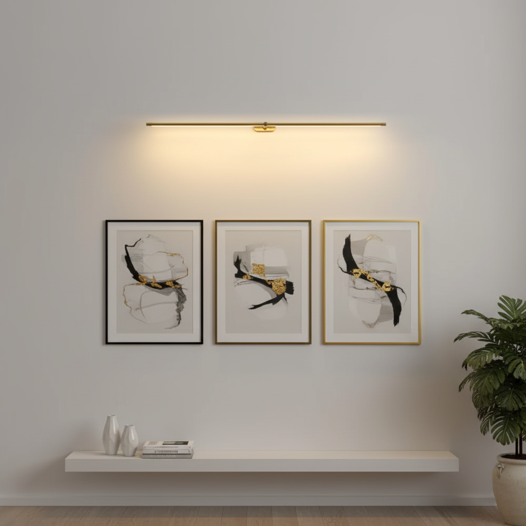 Linear rechargeable wall lamp