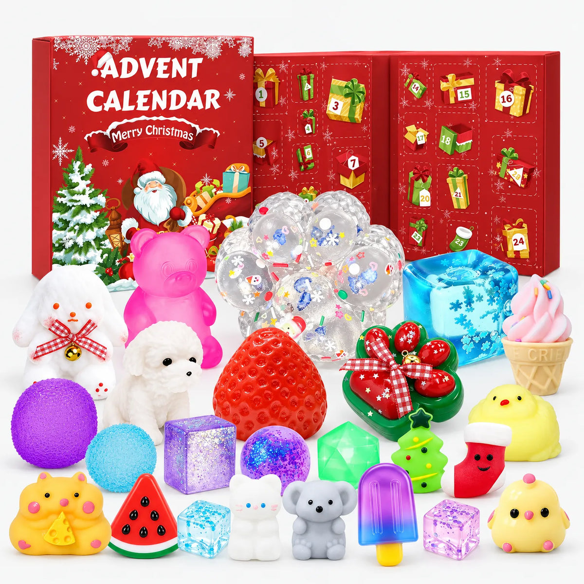 Kestry - Christmas Countdown Advent Calendar With Toys Count Down The Days To Christmas With A New Surprise Each Morning