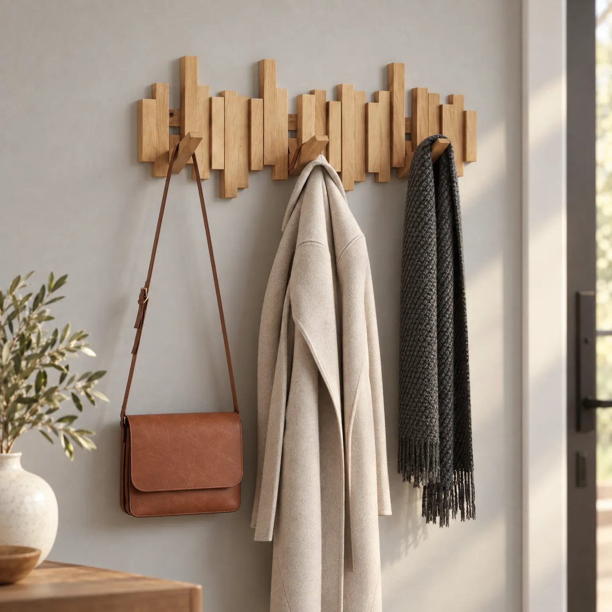 Keyfold - Wall Mounted Coat Rack Hanging Winter Coats