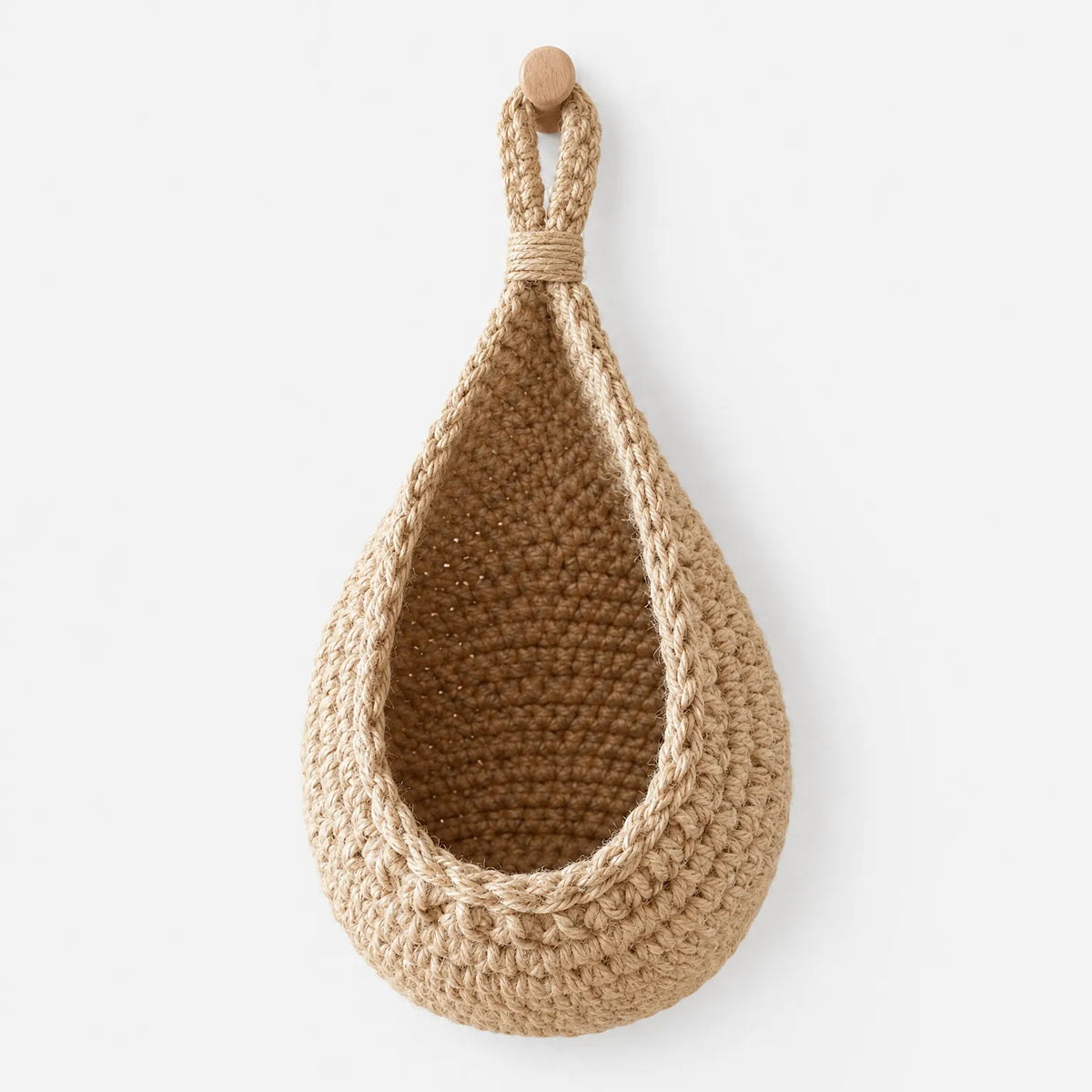 Knotwell - Woven Hanging Storage Baskets Storing Fresh Vegetables