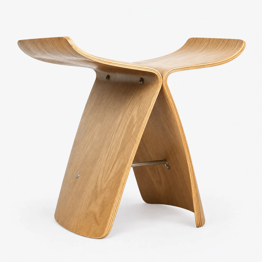 Kyoshi - Curved Wooden Stool Extra Seating