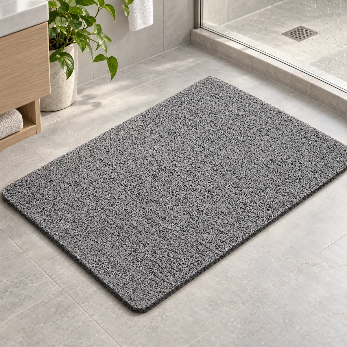 Looftique - Textured Loofah Shower Mat Providing Shower Stability