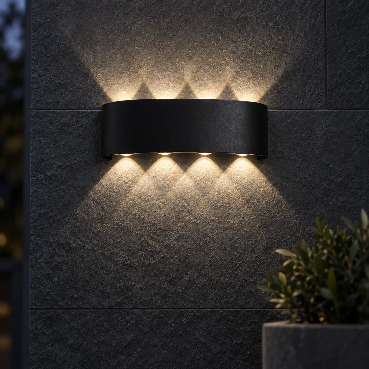 Lucent - Modern Outdoor Wall Light Illuminating Outdoor Paths