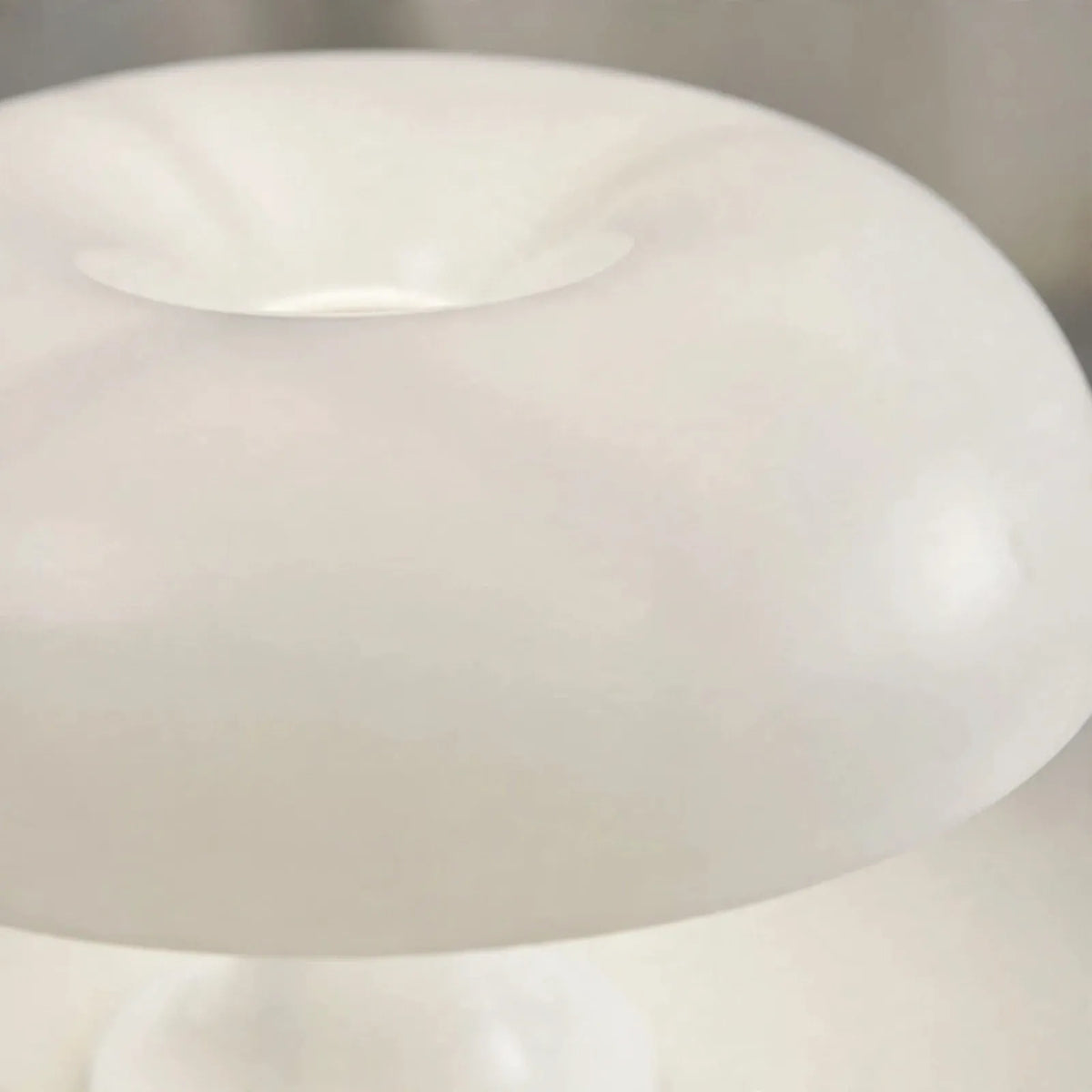 Lumeda - Mushroom-Shaped Dimmable Table Lamp Lighting A Bedside Table In The Evening