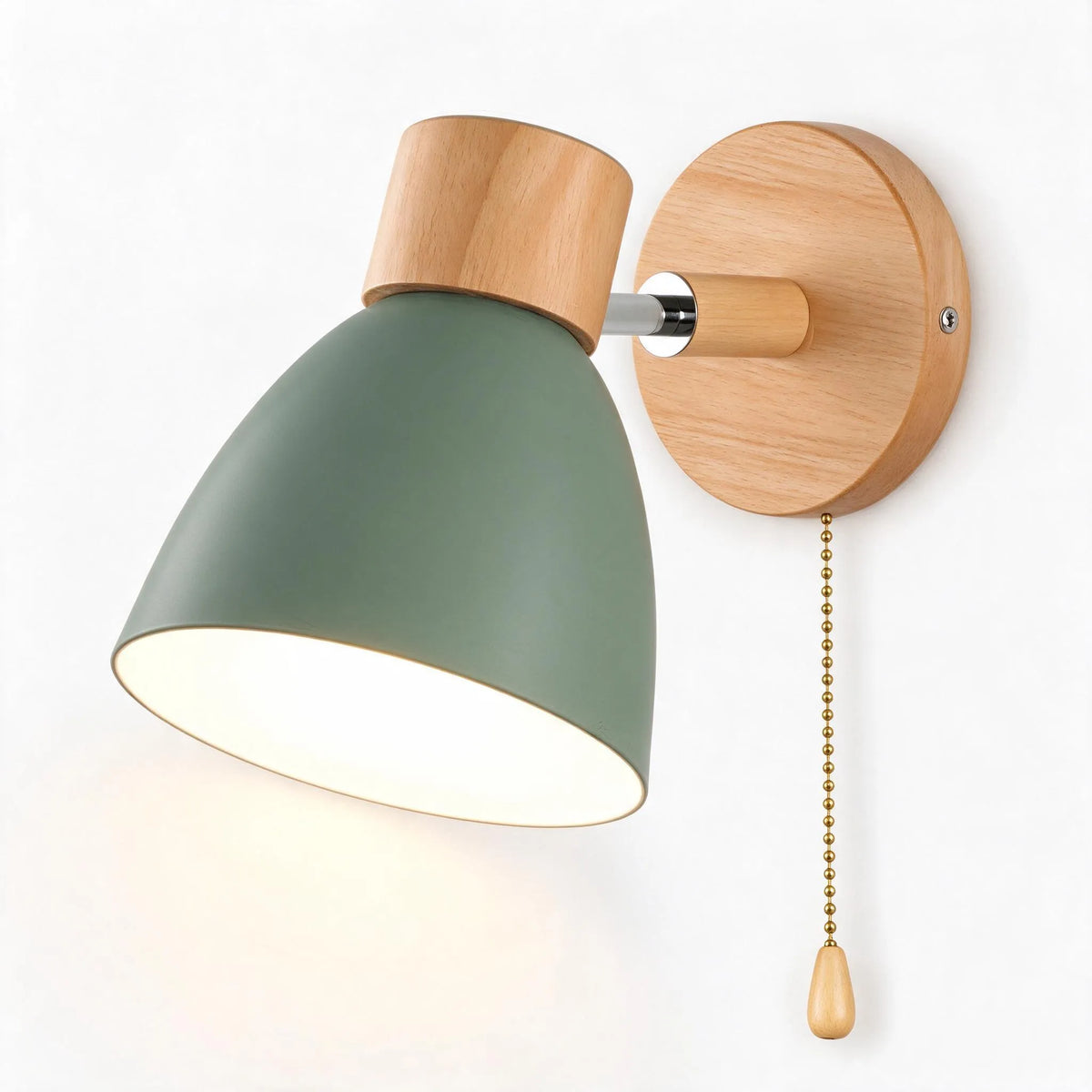 Lumette - Pull Cord Bedroom Wall Light Illuminating Bedside Reading Corners
