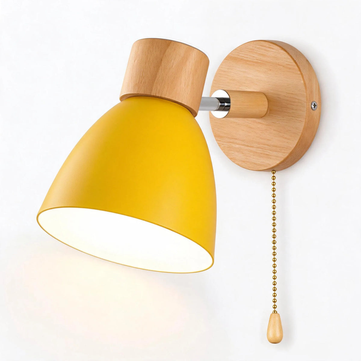 Lumette - Pull Cord Bedroom Wall Light Illuminating Bedside Reading Corners
