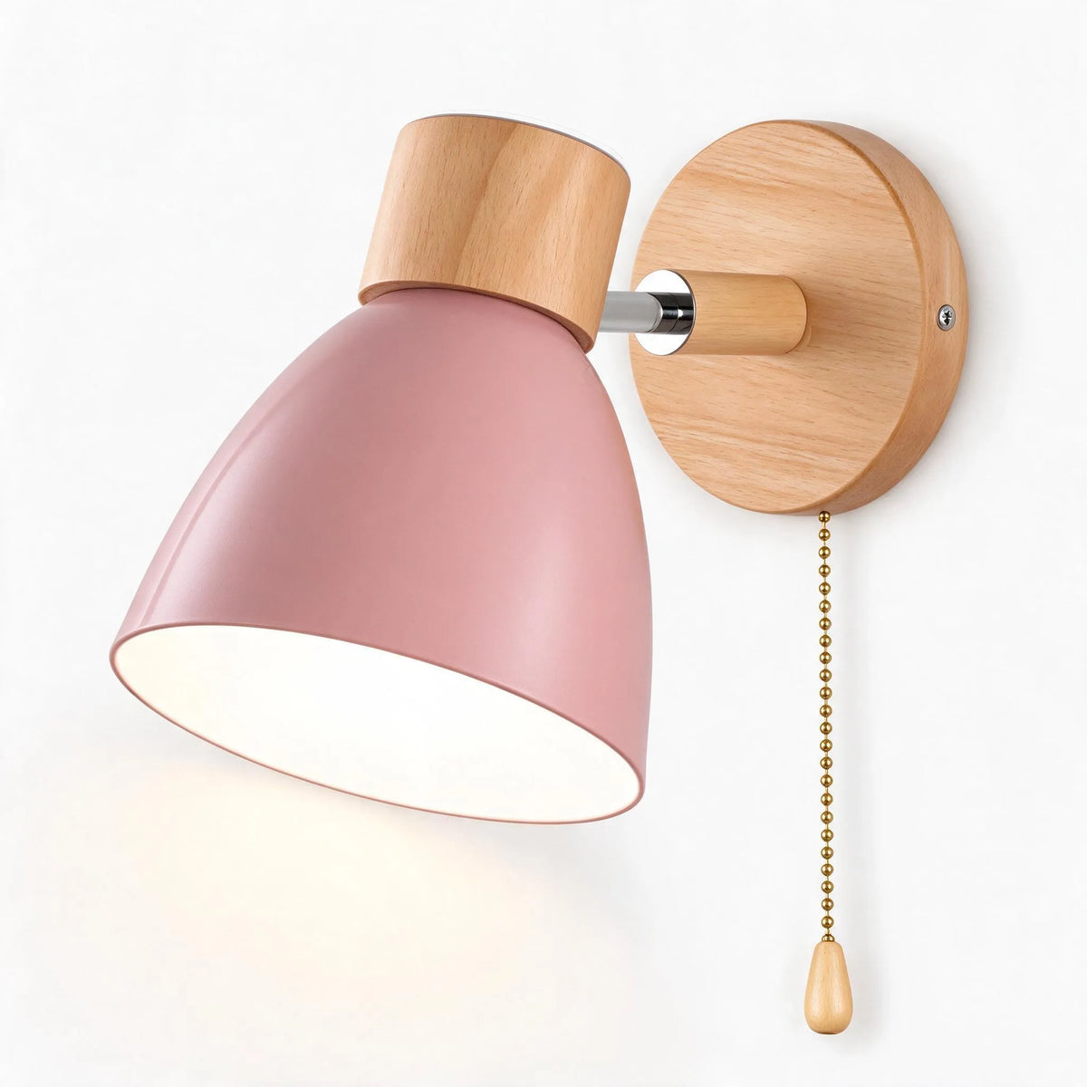 Lumette - Pull Cord Bedroom Wall Light Illuminating Bedside Reading Corners