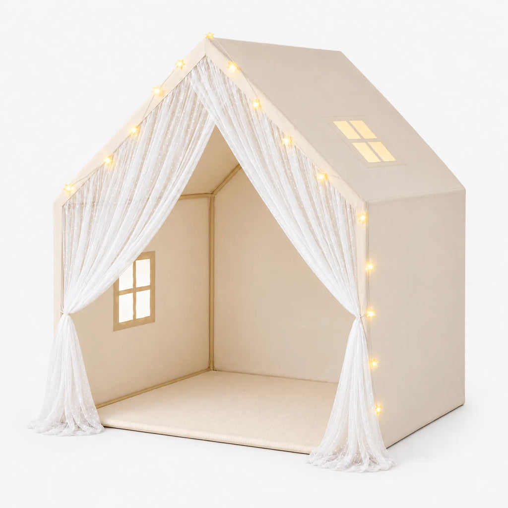 LuminaHide - Lace-Trimmed Childrens Playhouse Imaginative Pretend Play