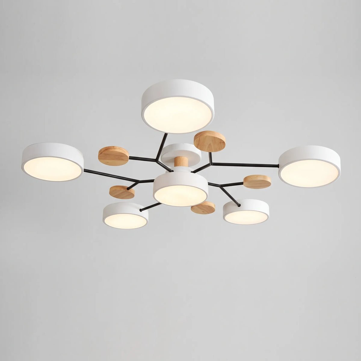 LuminaNode - Modern Multi-Head Ceiling Light Ambient Room Illumination