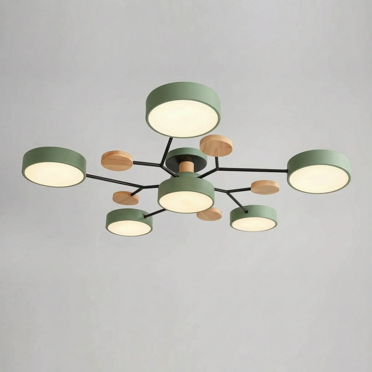 LuminaNode - Modern Multi-Head Ceiling Light Ambient Room Illumination