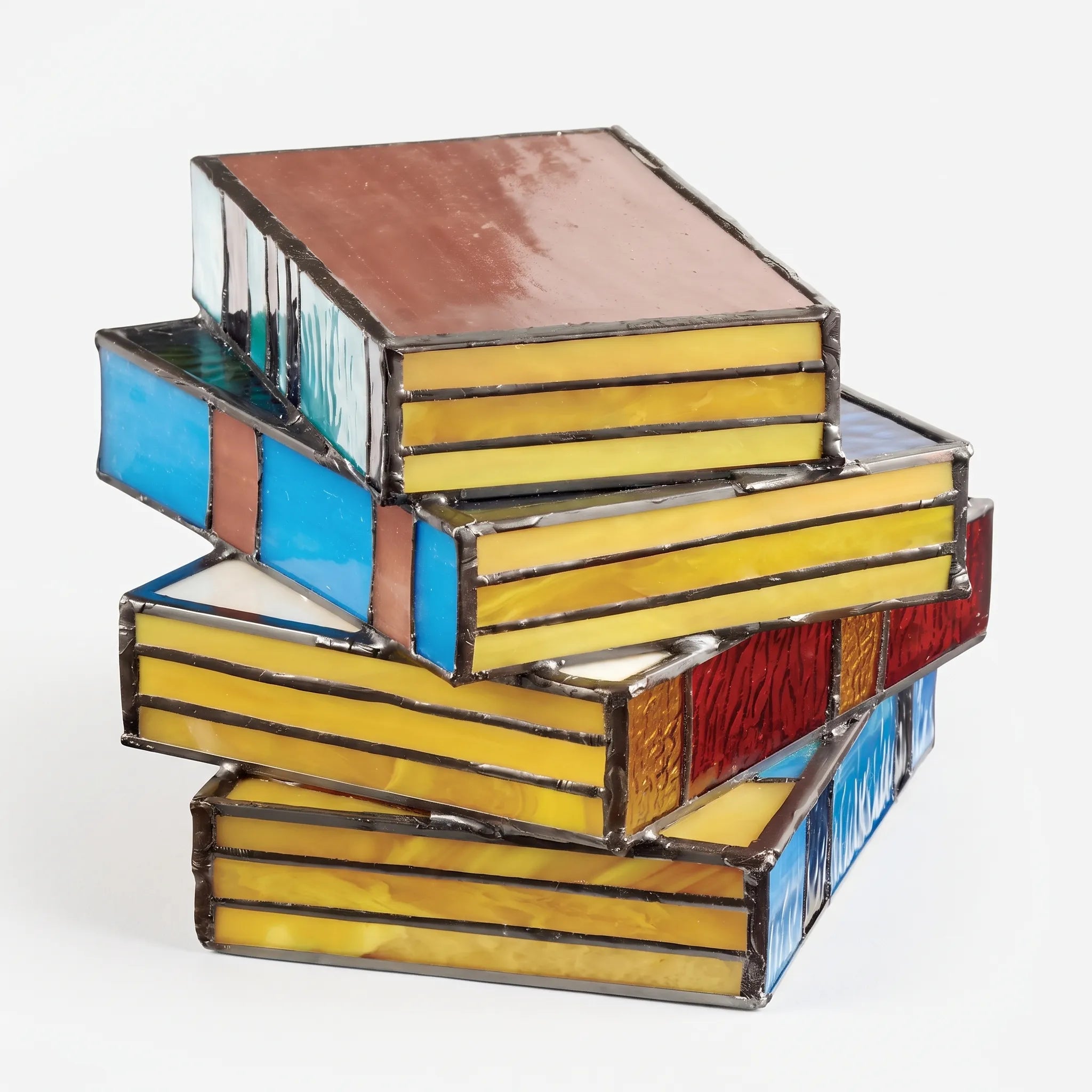 LuminaTome - Stacked Book Table Lamp Evening Reading Light