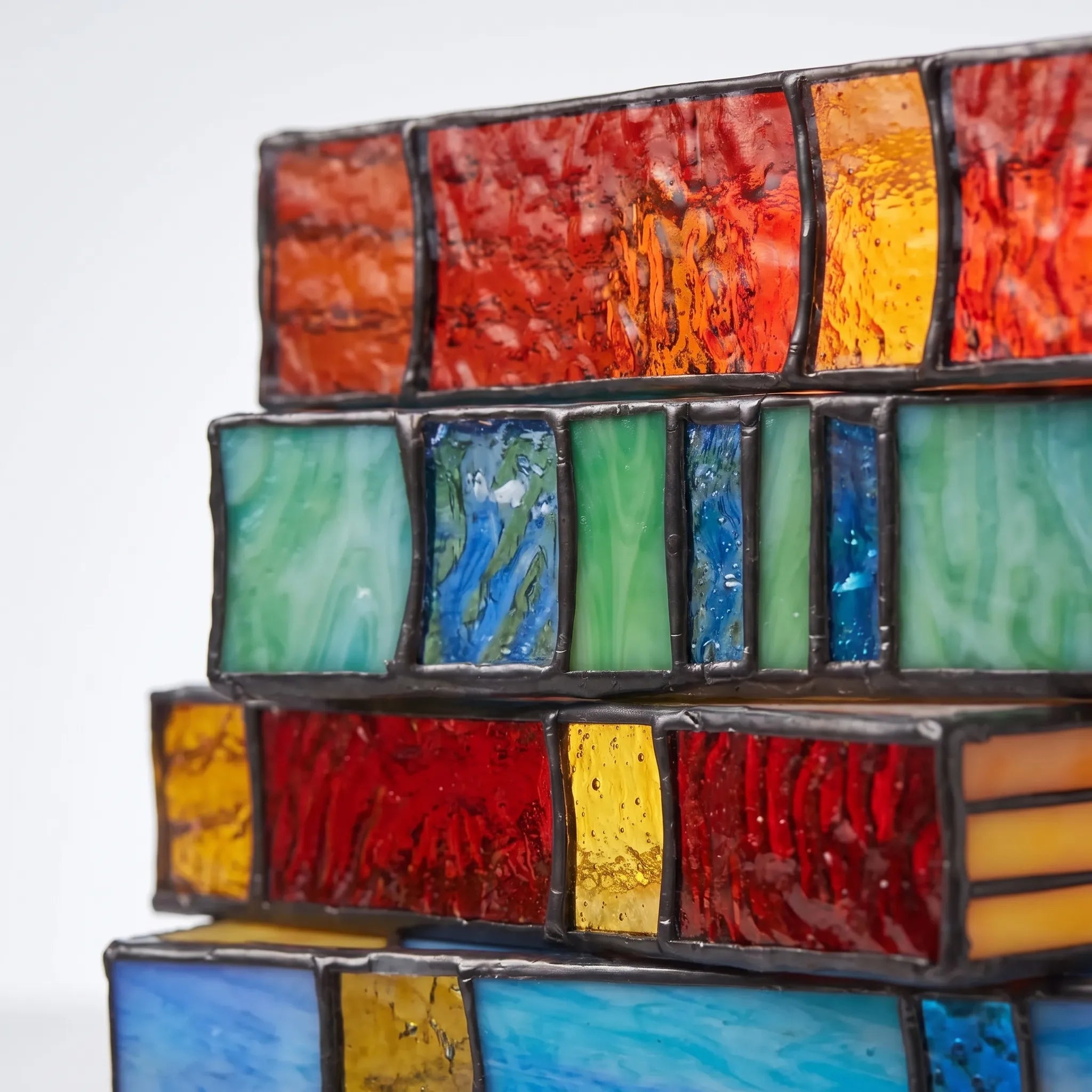 LuminaTome - Stacked Book Table Lamp Evening Reading Light