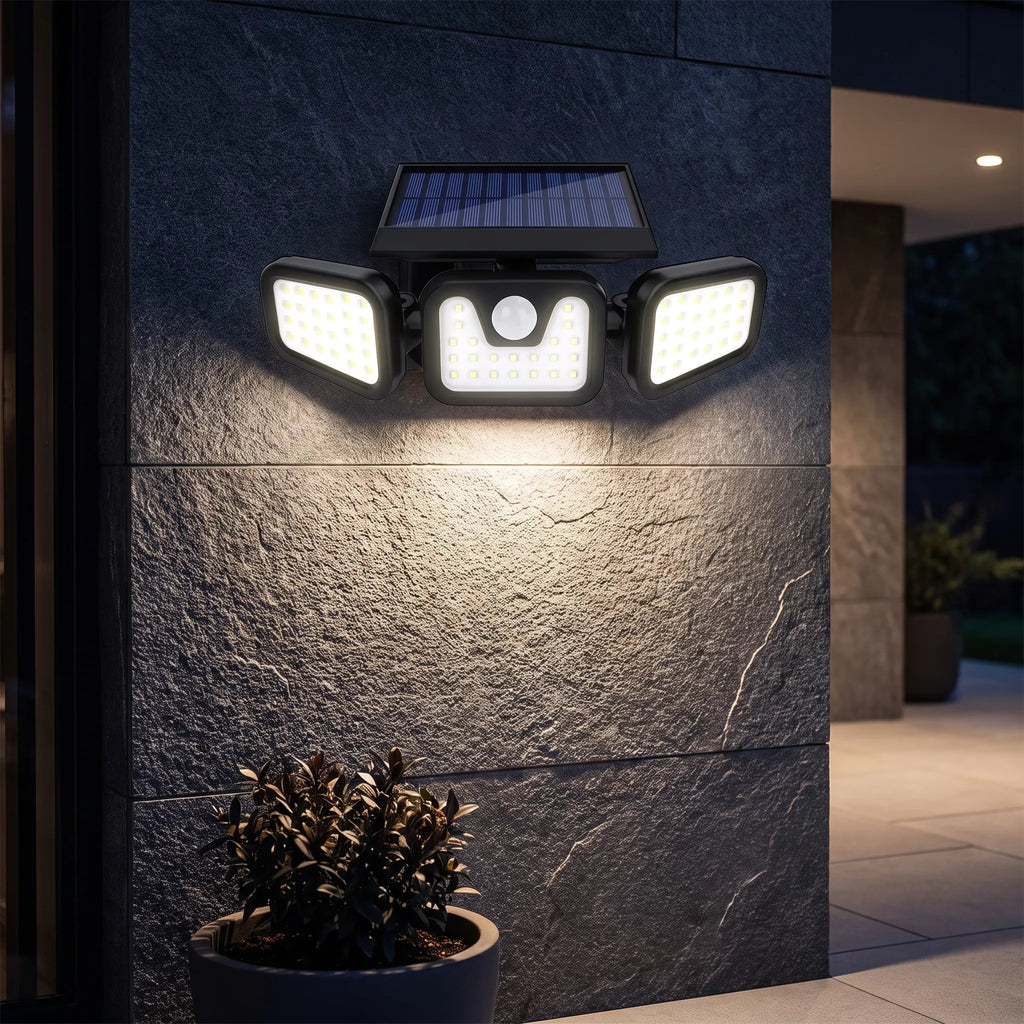 LuminaX - Solar Powered Outdoor Wall Light Pathway Illumination