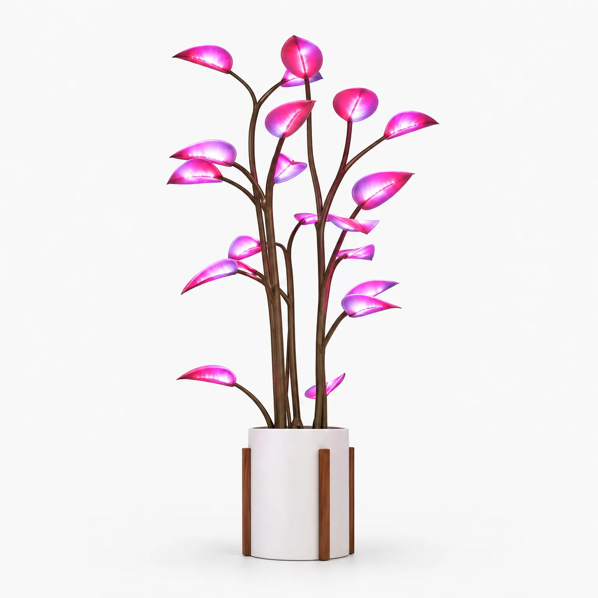 Luminaflora - App-Controlled LED Indoor Plant Illuminating Living Spaces