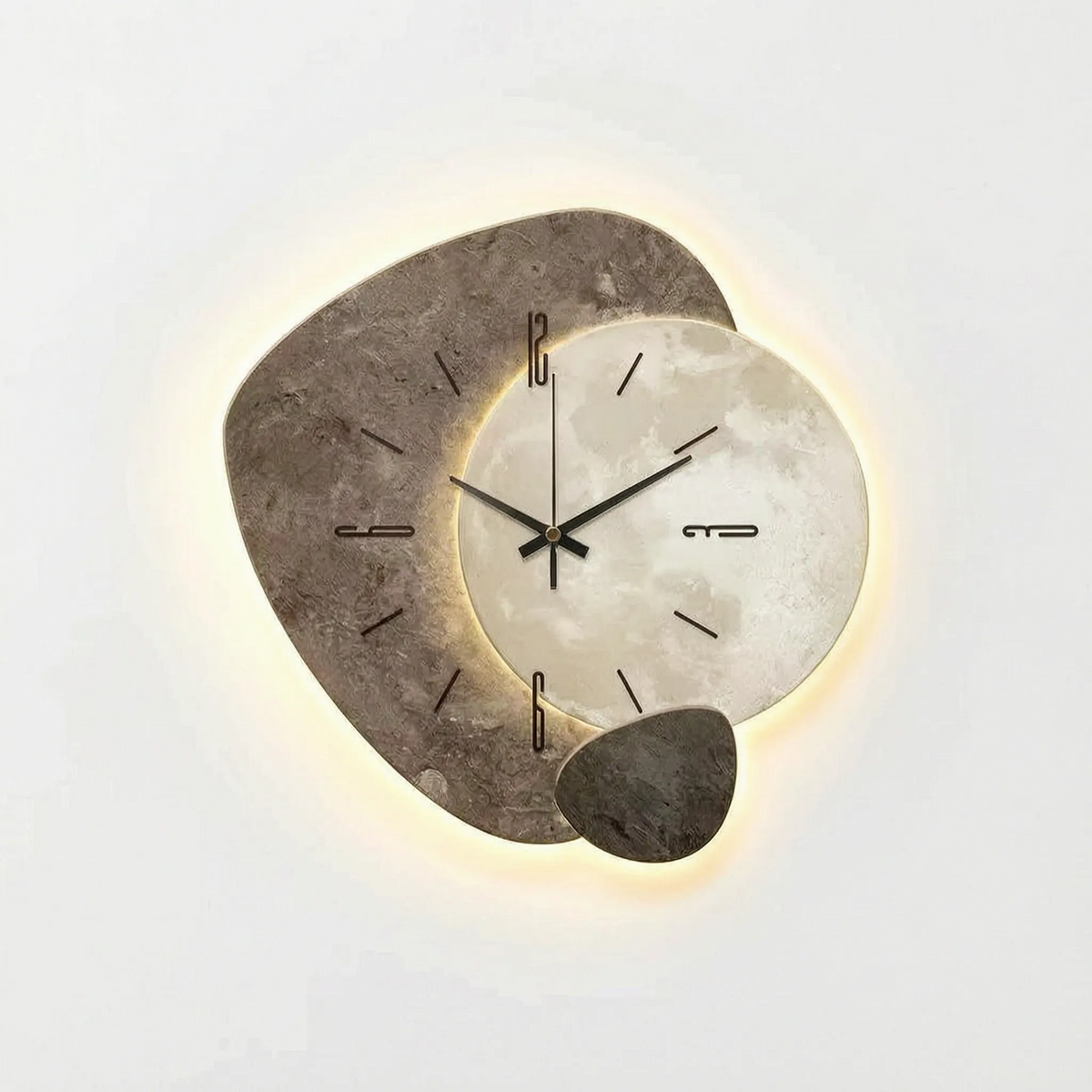 Luminaur - Organic Wood Wall Clock Checking The Time