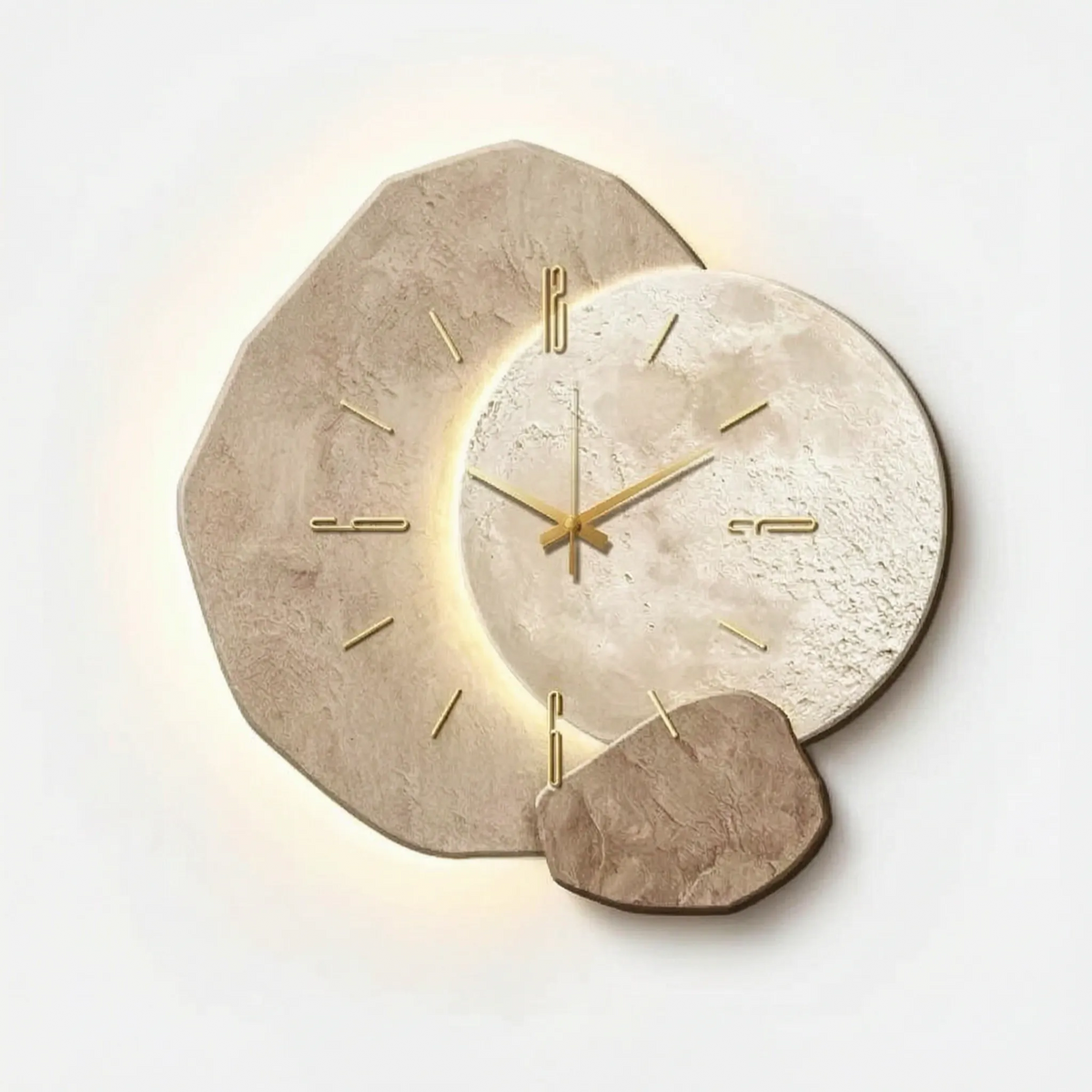 Luminaur - Organic Wood Wall Clock Checking The Time