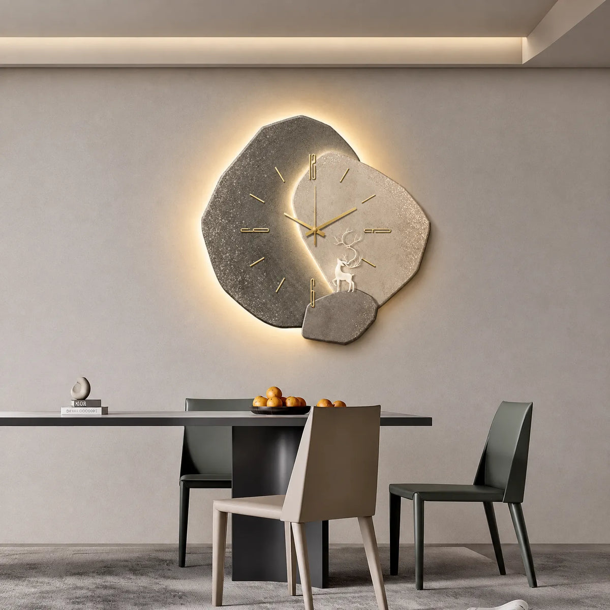 Luminaur - Organic Wood Wall Clock Checking The Time