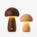 Luminawood - Wood Mushroom Table Lamp Adding Ambient Lighting