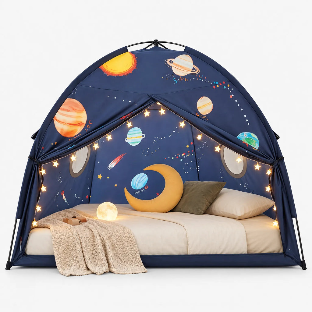 Mablyn - Over Bed Canopy Play Tent Winding Down Before Bedtime