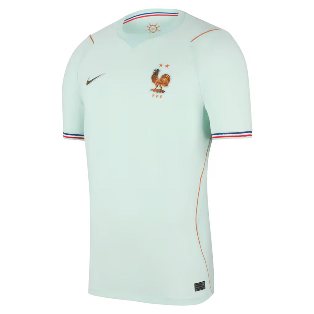 Pale green kids football kit with shirt, shorts and matching socks