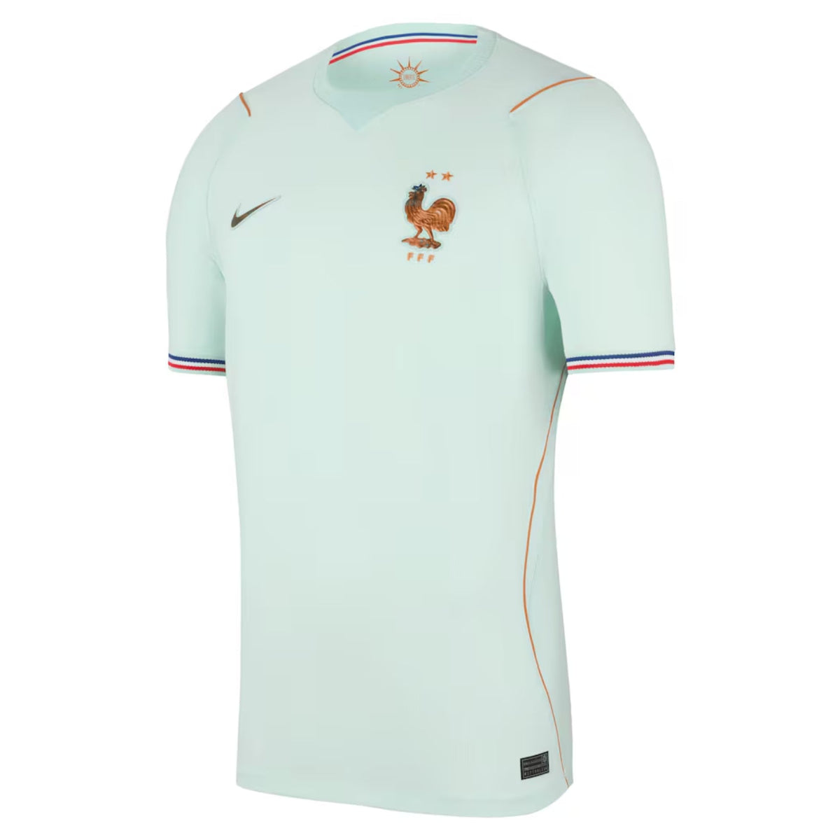 Pale green kids football kit with shirt, shorts and matching socks