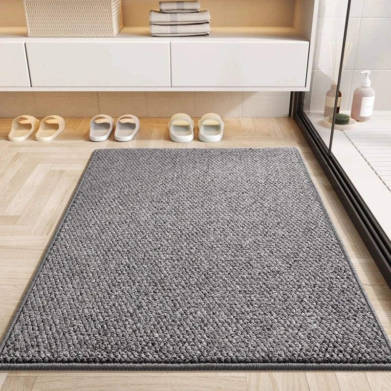Textured rectangular doormat for indoor and outdoor use