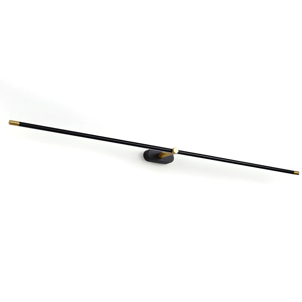 Slim linear rechargeable wall lamp with warm illumination
