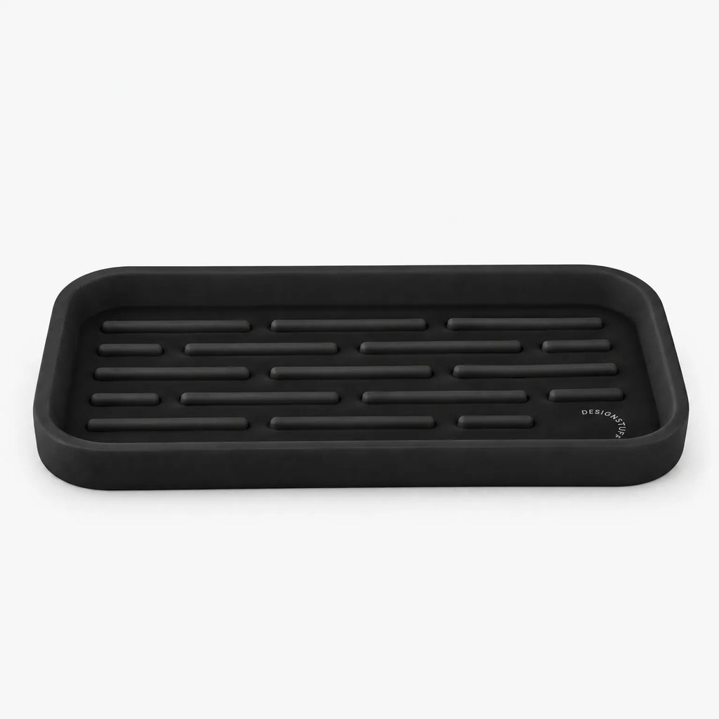 Moduko - Slim Ribbed Kitchen Sink Organiser Holding Kitchen Sponges And Scouring Pads