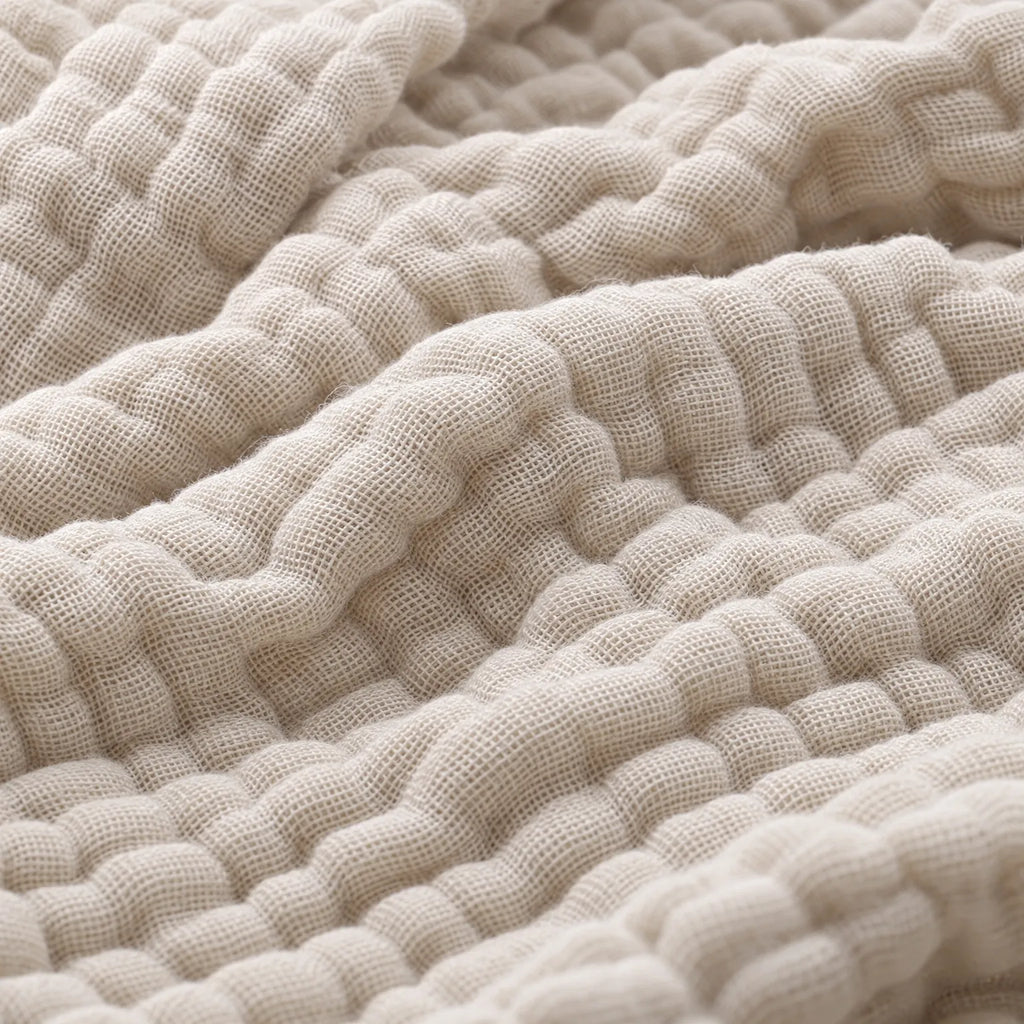Mussla - Cotton Muslin Throw Blanket Relaxing On The Sofa