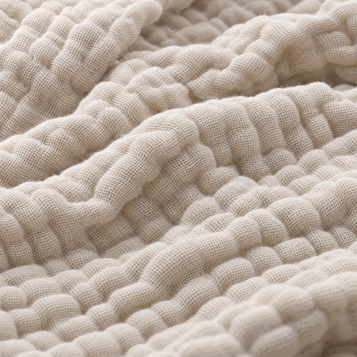 Mussla - Cotton Muslin Throw Blanket Relaxing On The Sofa