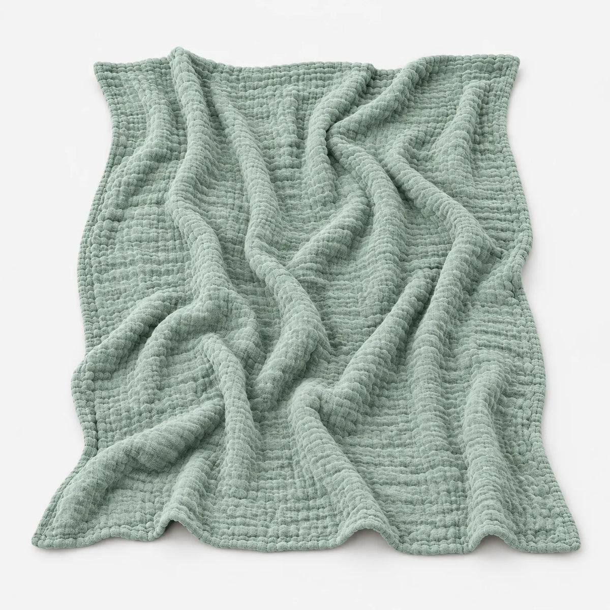 Mussla - Cotton Muslin Throw Blanket Relaxing On The Sofa