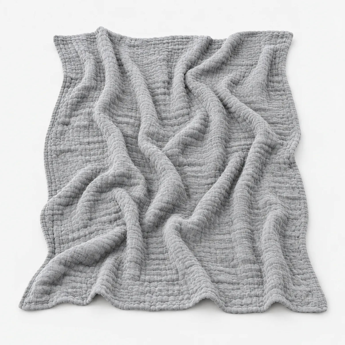 Mussla - Cotton Muslin Throw Blanket Relaxing On The Sofa