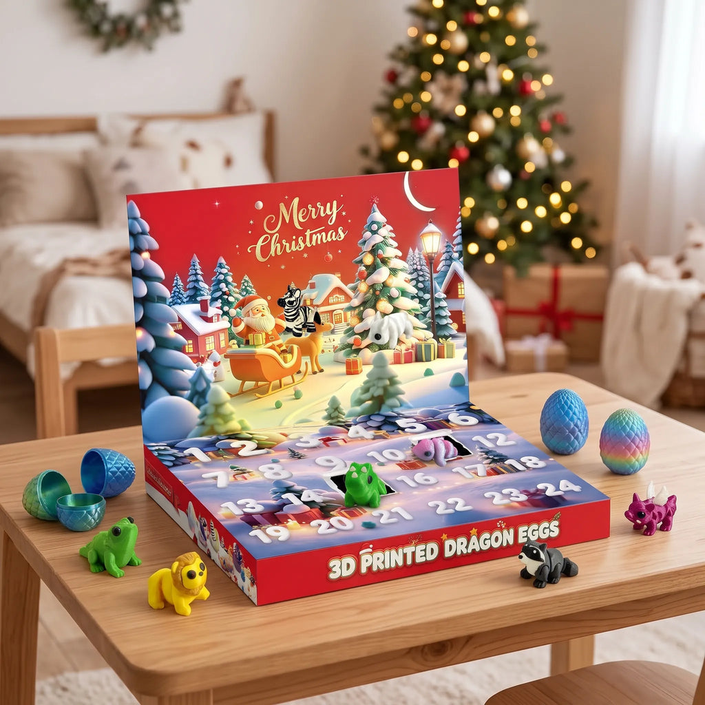 Nibbeto - Christmas Advent Calendar With Dragon Eggs Counting Down To Christmas One Numbered Door At A Time