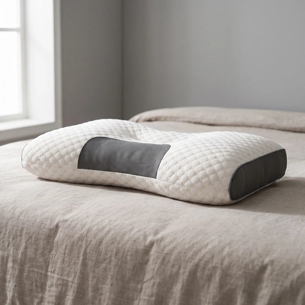Nodwell - Contoured Low-Profile Neck Pillow Nightly Sleep Support