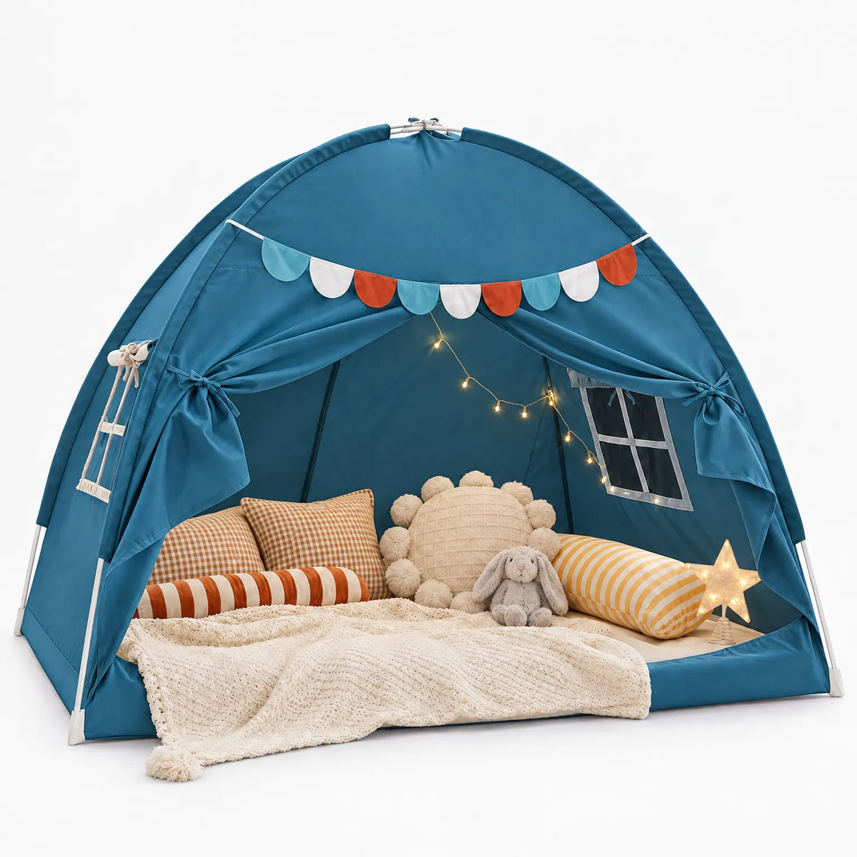 Nookla - Childrens Canopy Tent For Bed Creating A Cosy Reading Corner