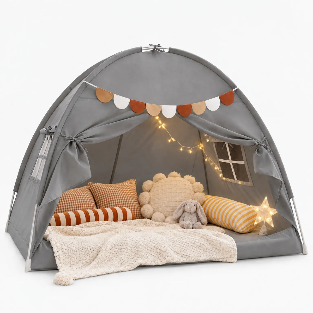 Nookla - Childrens Canopy Tent For Bed Creating A Cosy Reading Corner
