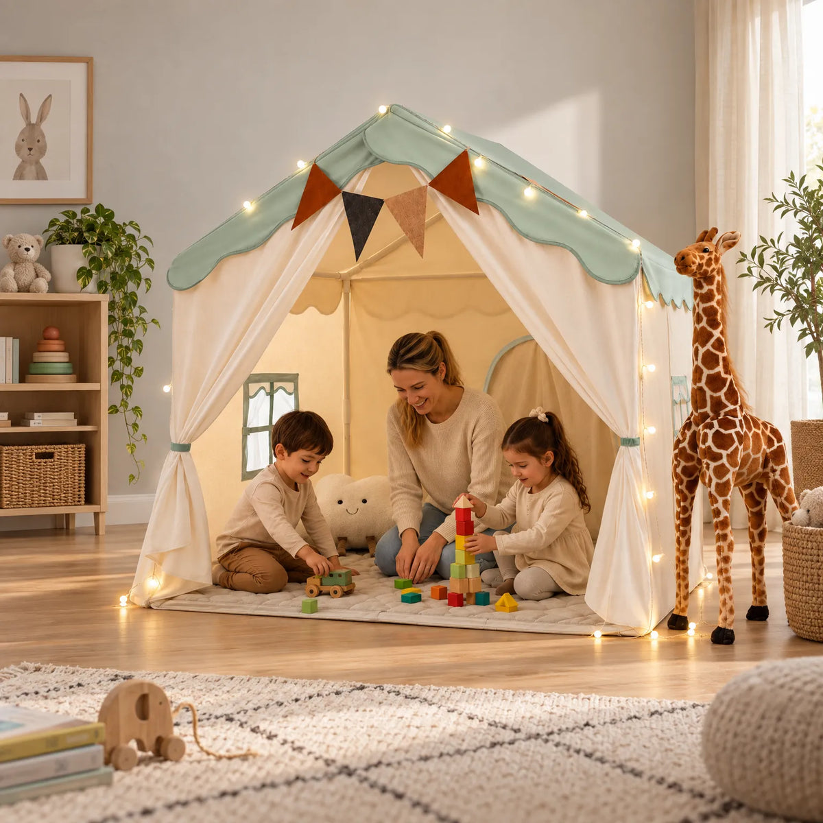 Nooksy - Childrens Indoor Playhouse Tent Creating A Reading Nook