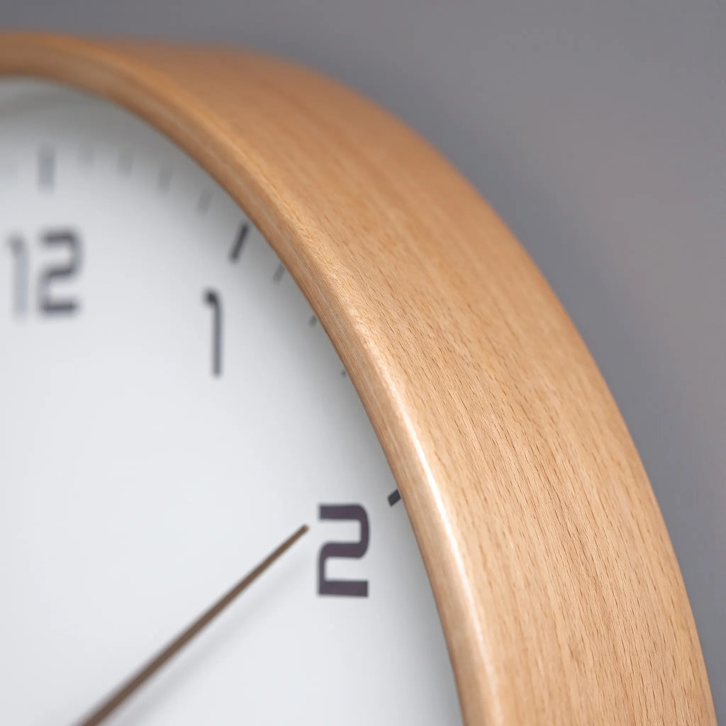 NordiaClock - Modern Minimalist Analogue Wall Clock Keeping Daily Schedules