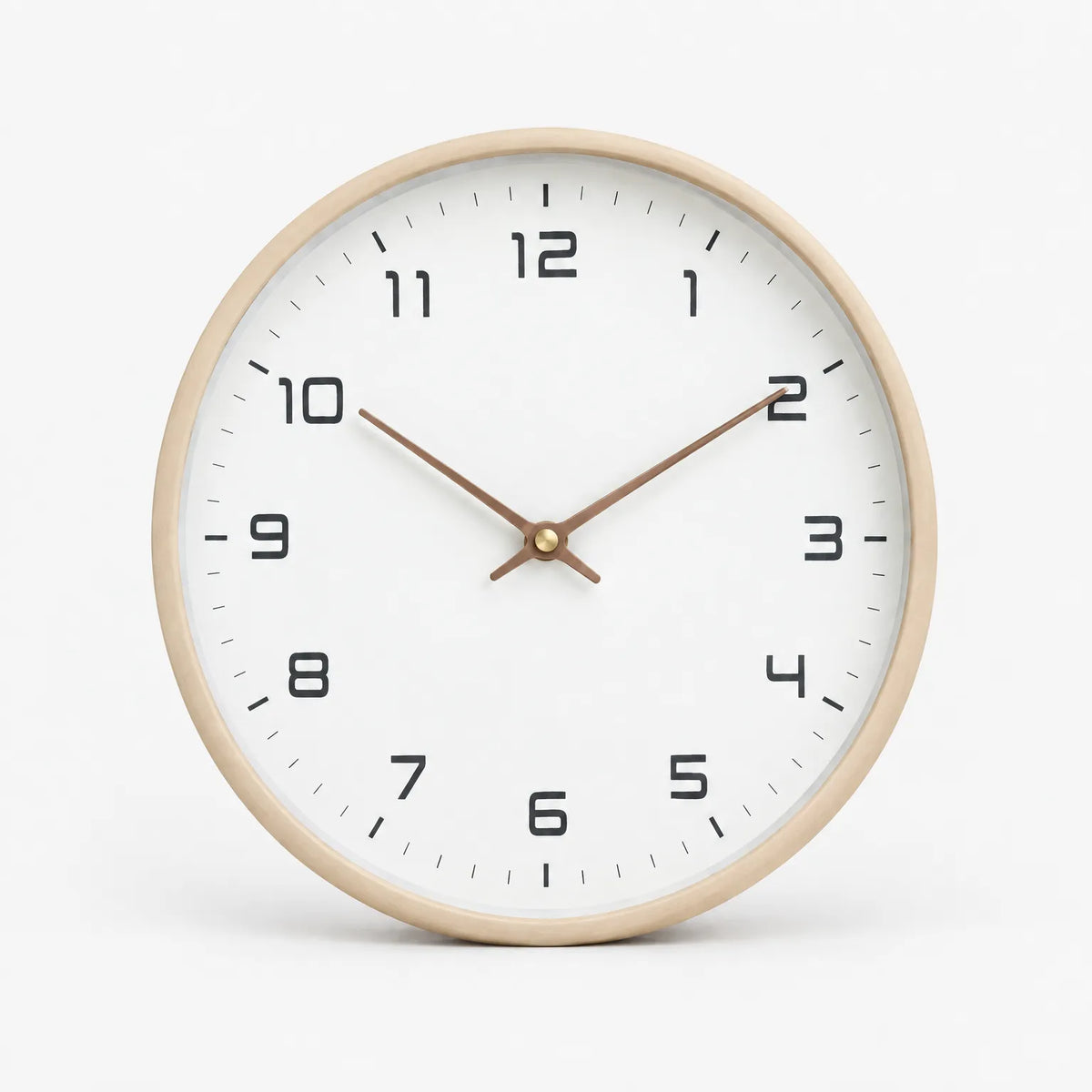 Nordik - Minimalist Wooden Wall Clock Checking The Time